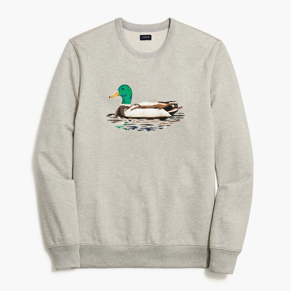 Size xs mallard duck jcrew sweatshirt